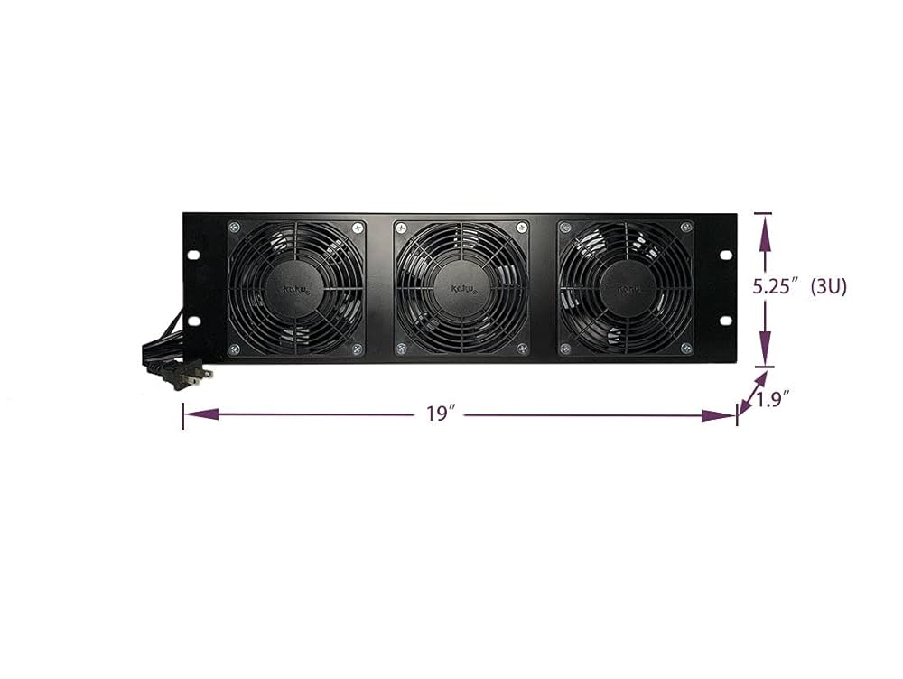 アンファンラック Amazon.co.jp: Kutatek ラックマウントファンパネル 3U 吸気流